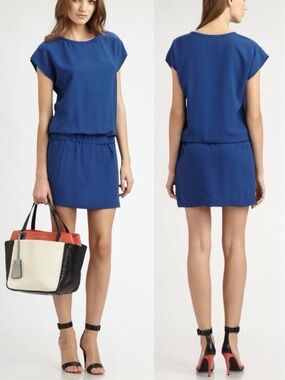 Diane Von Furstenberg Tara Blue Moon Crepe Elastic Drop Waist
Dress Size 4